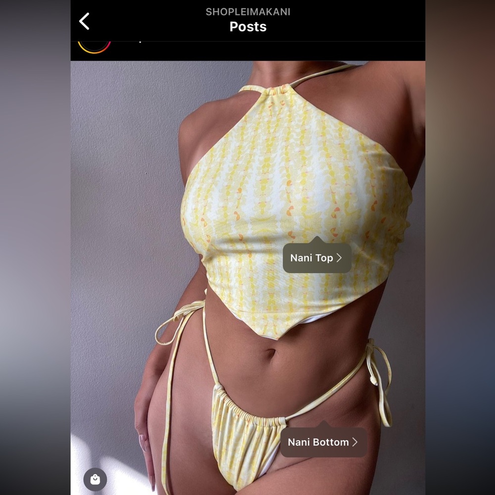 Leimakani puakenikeni bikini set